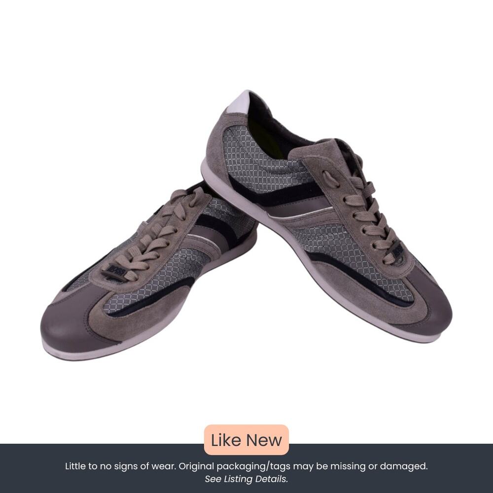Hugo Boss BOSS Green Men’s Size 8 (EU 41) Lace-Up Gray Black Sneakers